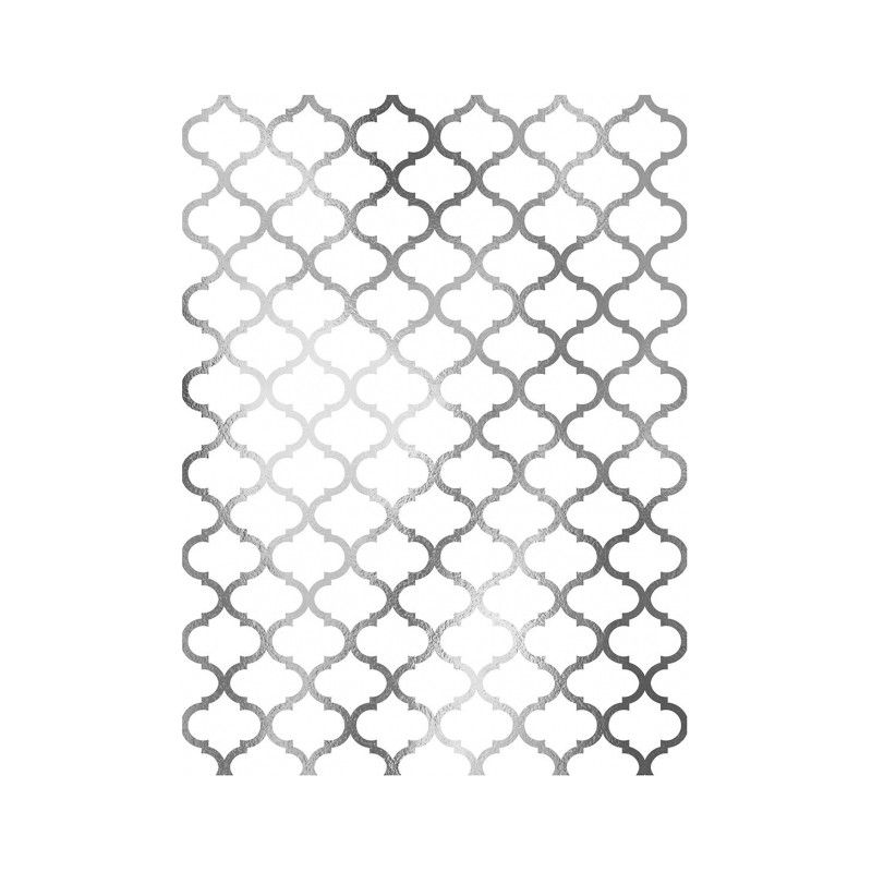 Papel de Arroz Fondo PLATA MOROCCO 30x41cm