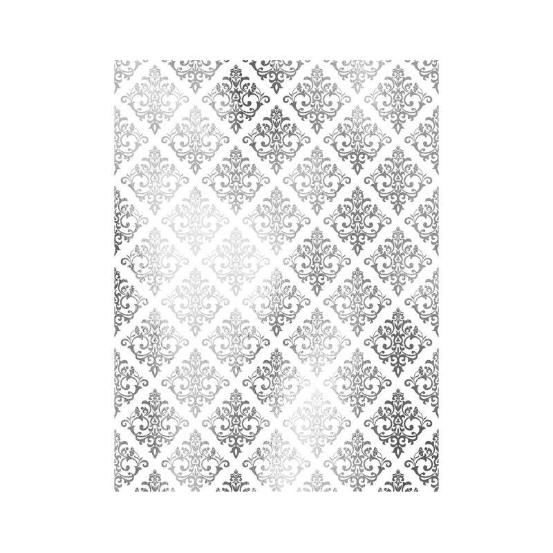 Papel de Arroz Fondo PLATA BARROCO 30x41cm