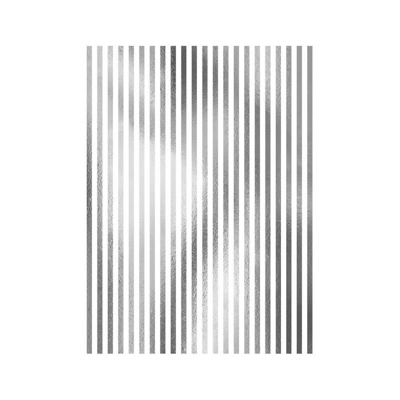 Papel de Arroz Fondo PLATA LINEAS 30x41cm