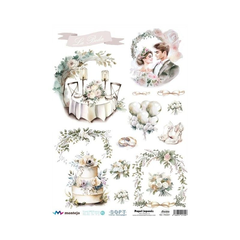 Papel de Arroz Soft A3 30x41cm