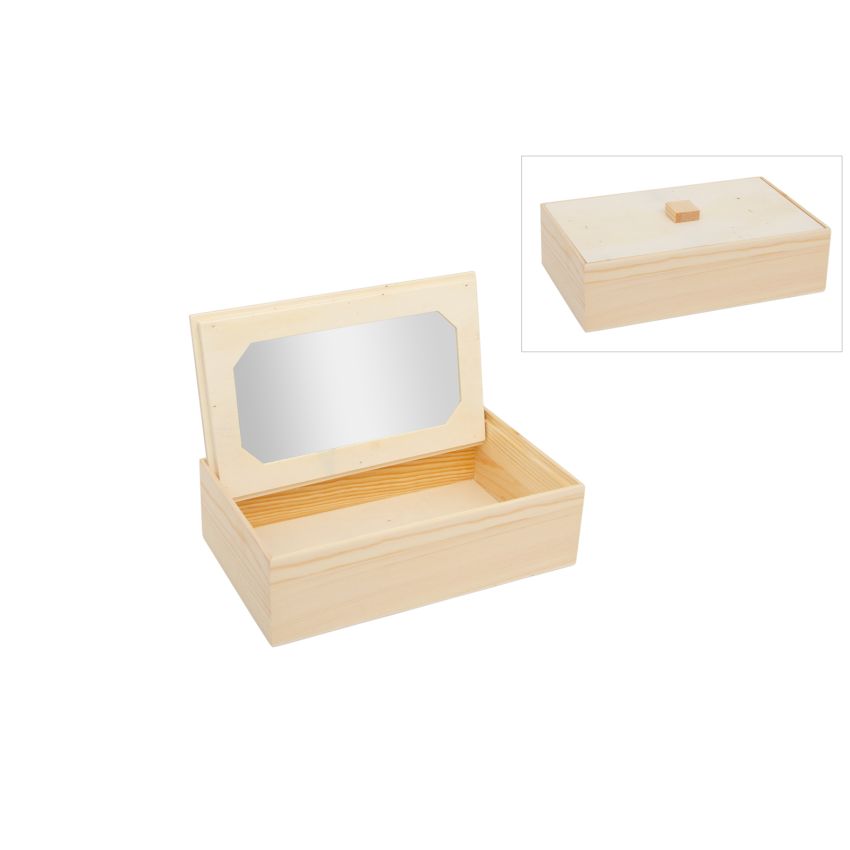 CAIXA C/ESPELHO 25X15.1X6.7CM