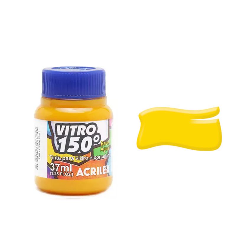Tinta Vitro Amarelo Ouro