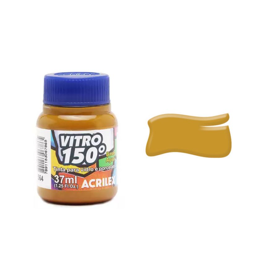 Tinta Vitro Amarelo Ocre