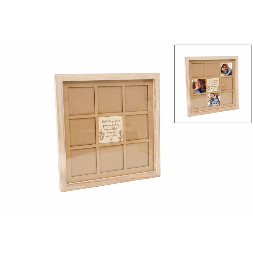 KIT QUADRO MÃE 33.5X33.5X1.6CM