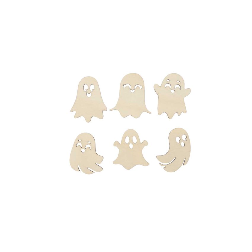 SET 12 FANTASMAS HALLOWEEN 5.5X0.3CM CHOUPO