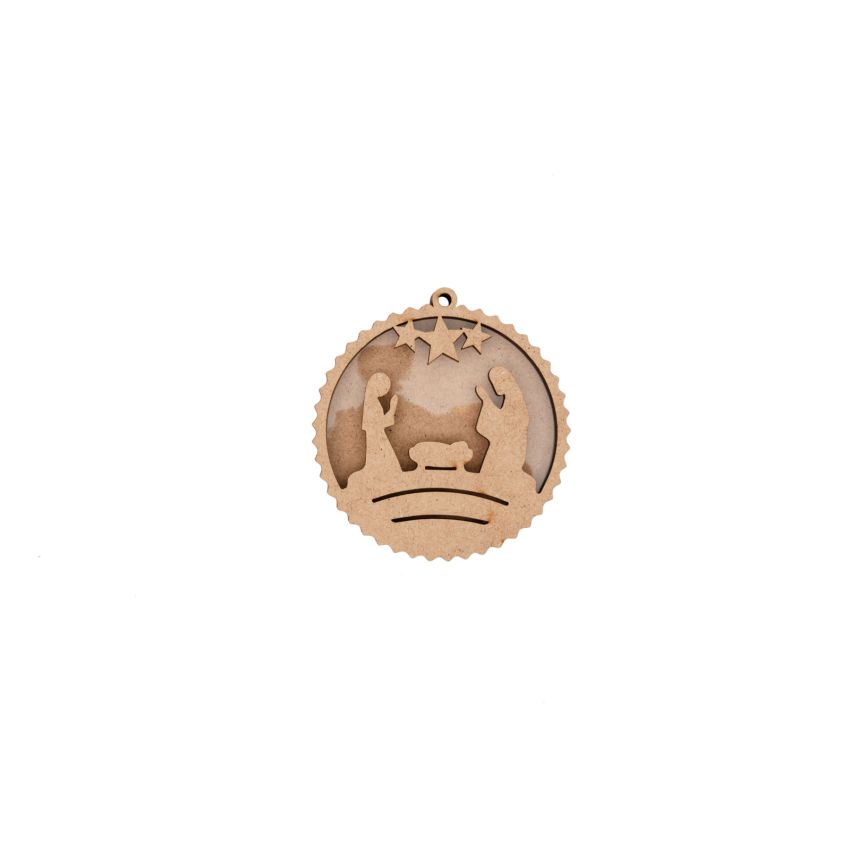 KIT SHAKER BOX PRESÉPIO 10X10.6X0.9CM MDF