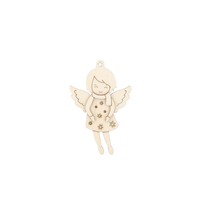 SET 6 ANJOS COM ESTRELAS 7.9X12X0.3CM CHOUPO