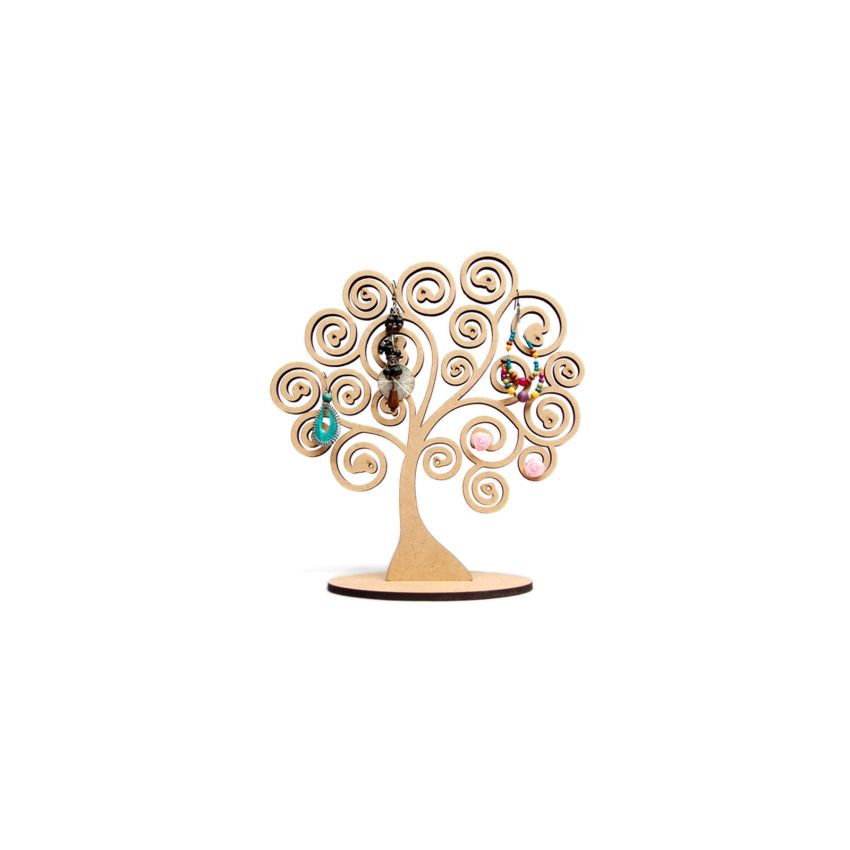 SET 2 ARVORES SUP. P/ BRINCOS 22X24.5X0.5CM MDF