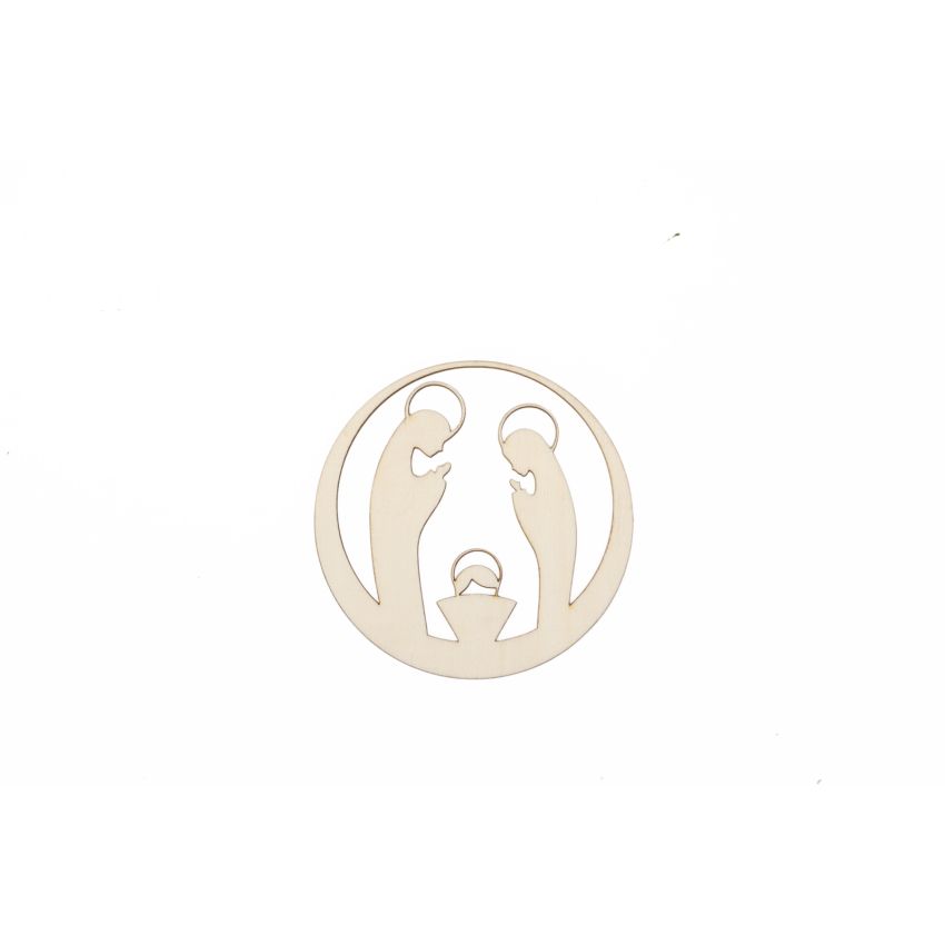 SET 12 BOLAS C/PRESEPIO 9X9X0.2CM CHOUPO