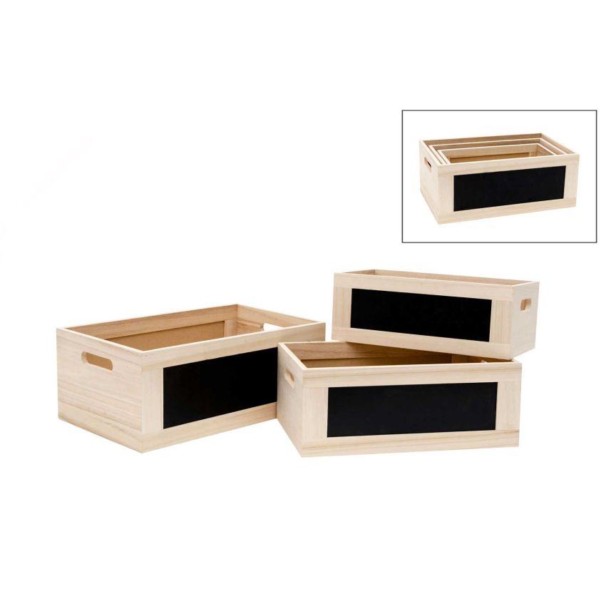 SET 3 CESTOS 40X25X16- 36X21X14 - 32X17X12CM