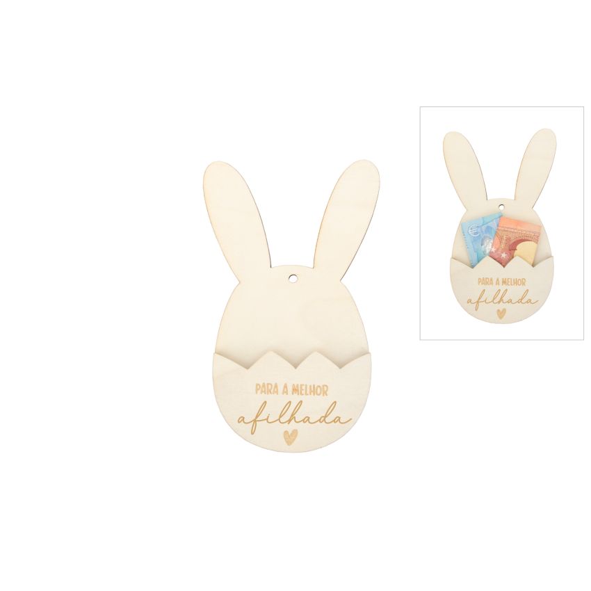 APLICAÇAO COELHO SET 2: 9X15X0.3CM CHOUPO