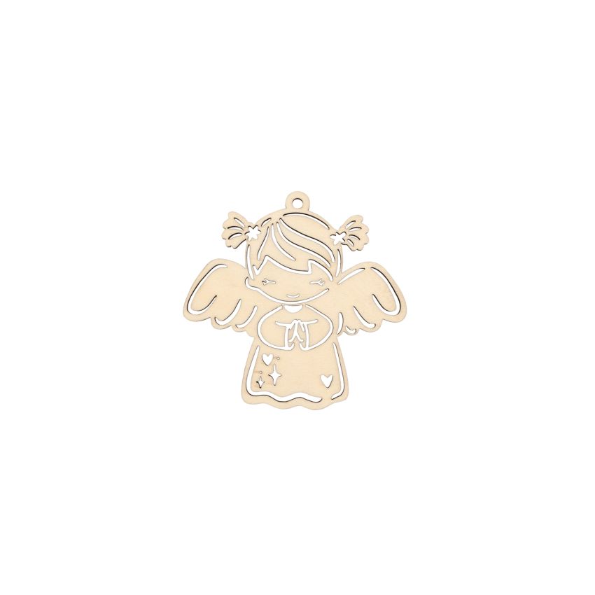 SET 6 ANJOS MENINA 10.2X10X0.4CM CHOUPO