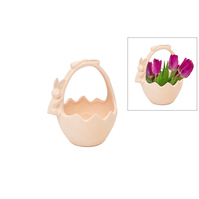 CESTO COELHINHA 17X20CM