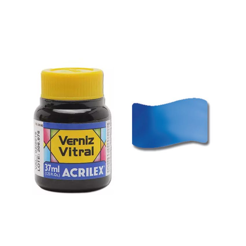 Tinta Vitral Azul Vivo
