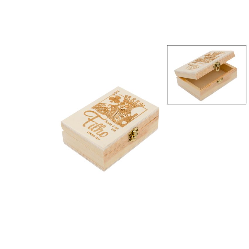 SET 4 CAIXAS FILHO 12X8.5X4.5CM P/1 BARALHO CARTAS