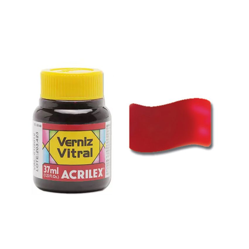 Tinta Vitral Vermelho Fogo