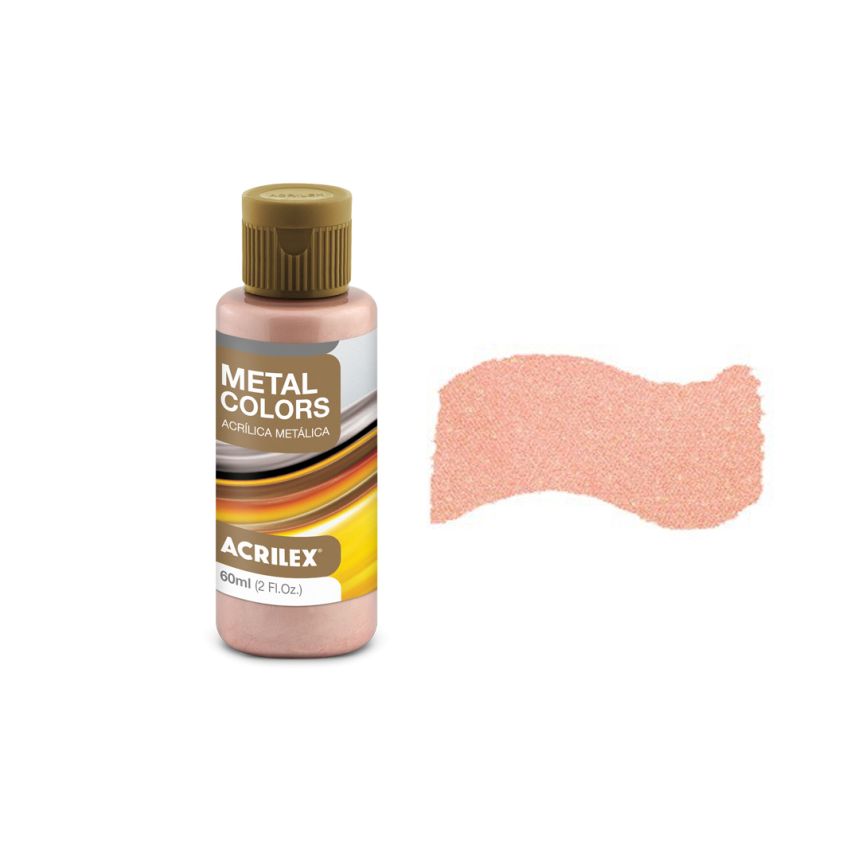 Tinta Acrílica Metal Rose Gold