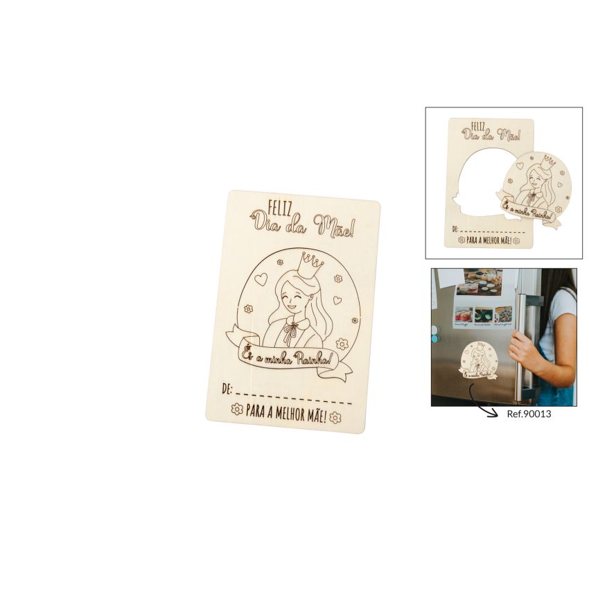 SET 4 POSTAIS DIA DA MÃE 10X15X0.3CM CHOUPO