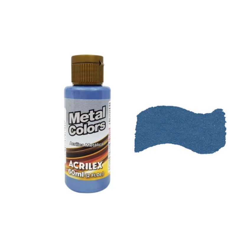 Tinta Acrílica Metal Azul Mar