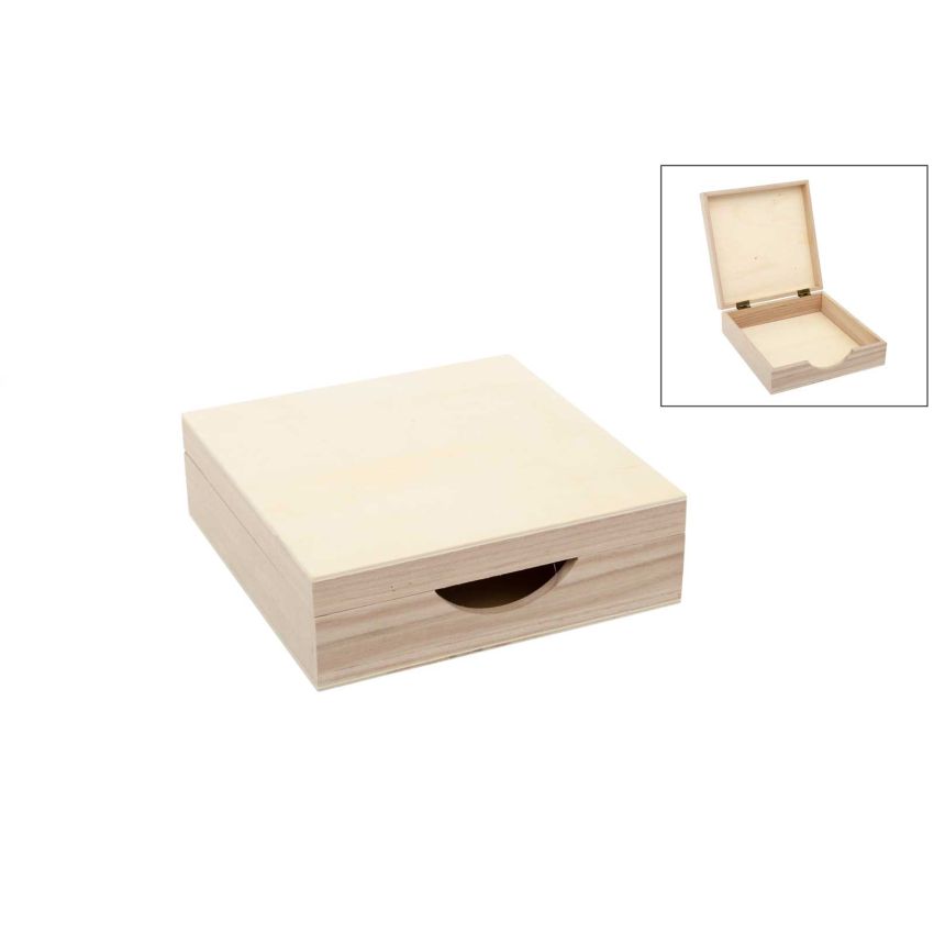 CAIXA P/GUARDANAPOS 20X20X6.5CM