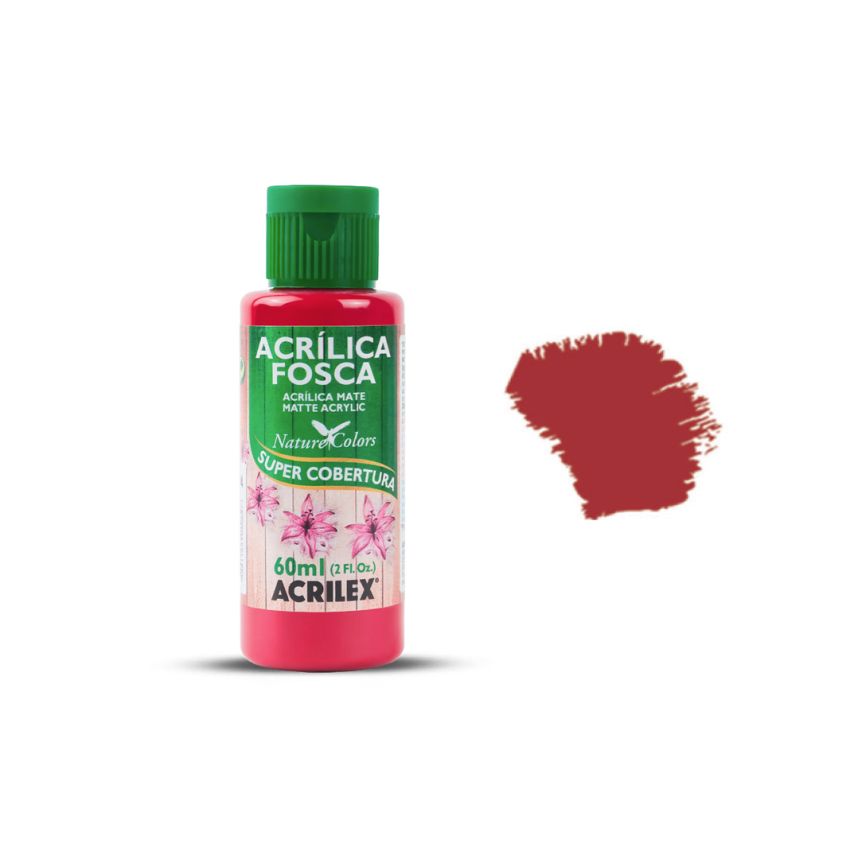 Tinta Acrílica Fosca Vermelho Escarlate