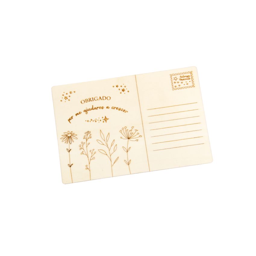 SET 4 POSTAIS 15X10X0.3CM CHOUPO