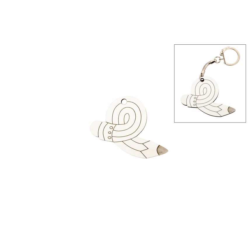 SET 12 LEMBRANÇAS LAPIS 6X4X0.3CM MDF BRANCO