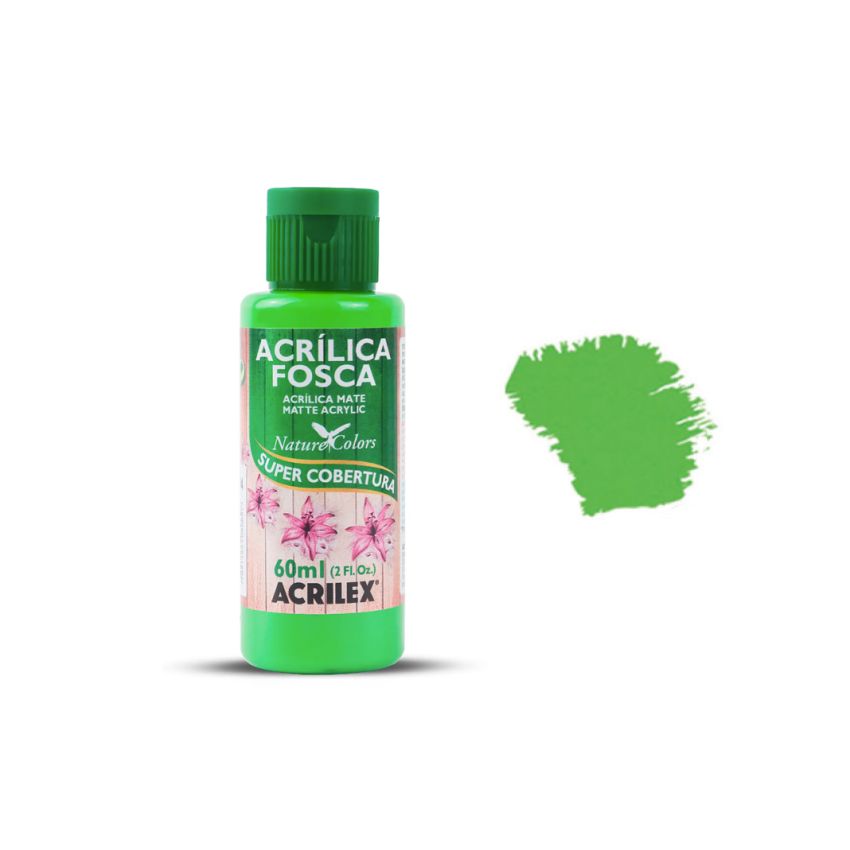 Tinta Acrílica Fosca Verde Folha
