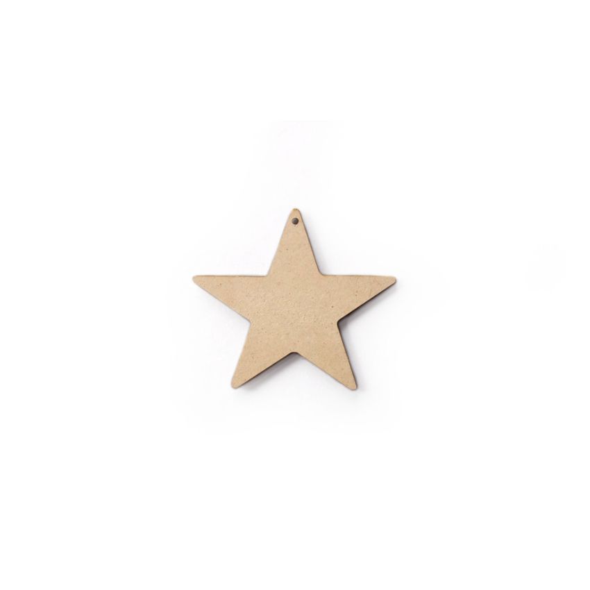 SET 12 ESTRELAS 9X8.4X0.3CM MDF