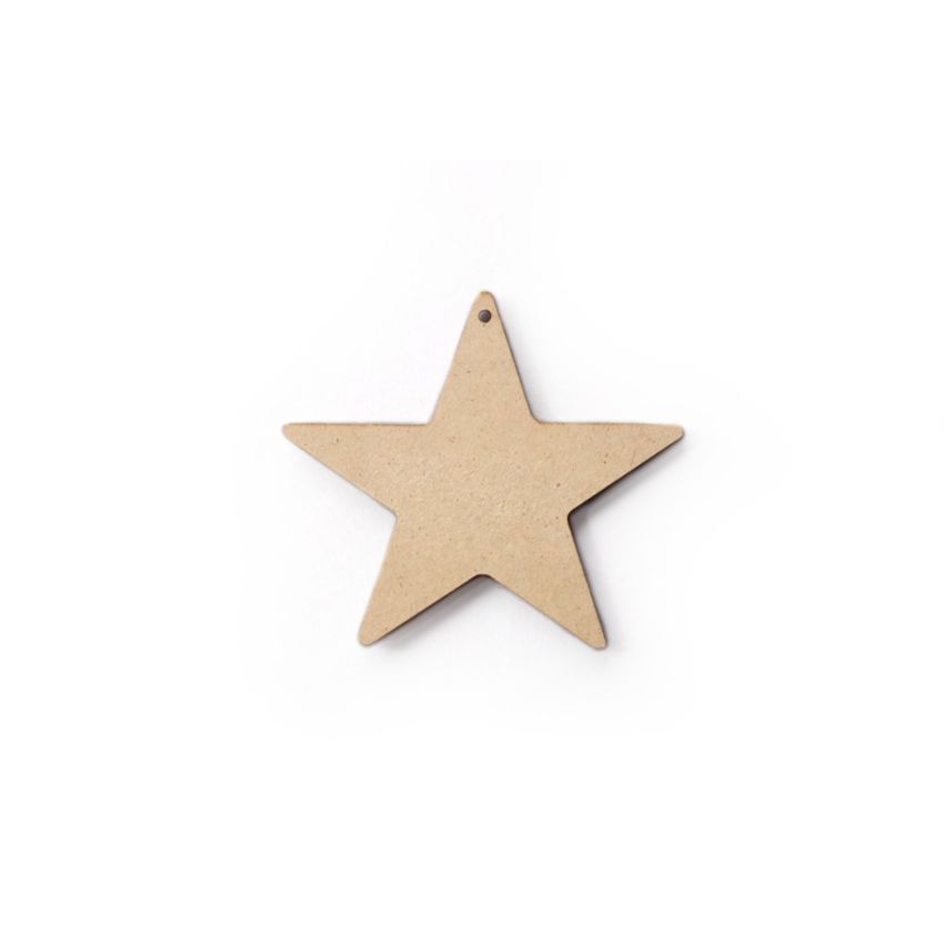 SET 12 ESTRELAS 16.8X15X0.3CM MDF