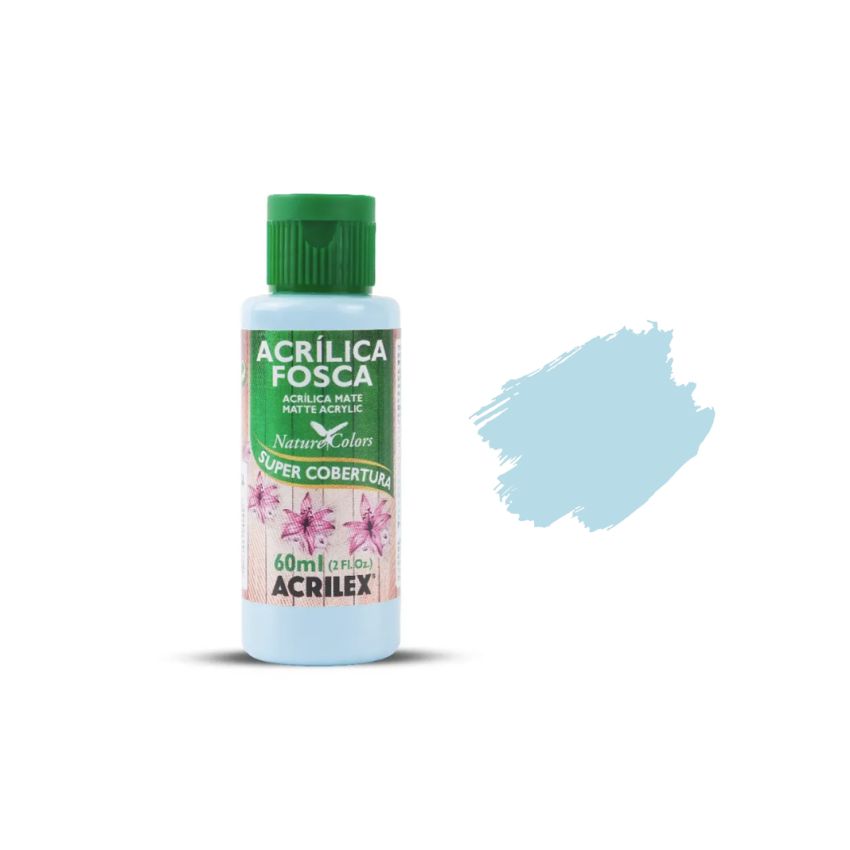 Tinta Acrílica Fosca Azul Hortênsia