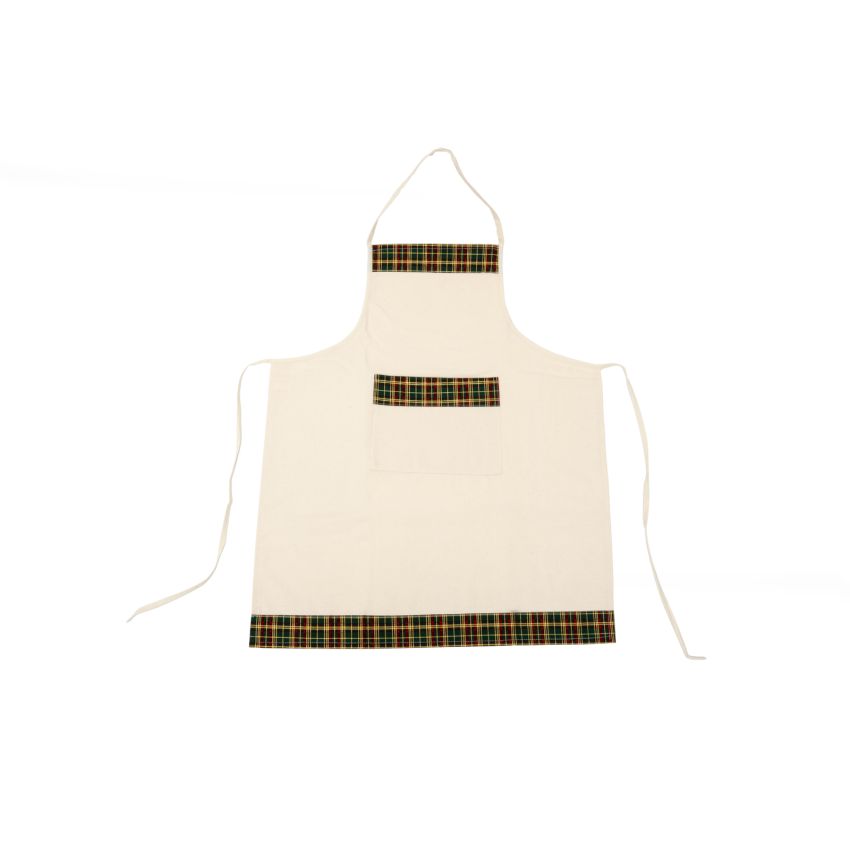 AVENTAL DE COZINHA 62.5 X 75 /100CM XADREZ VERDE 2034N