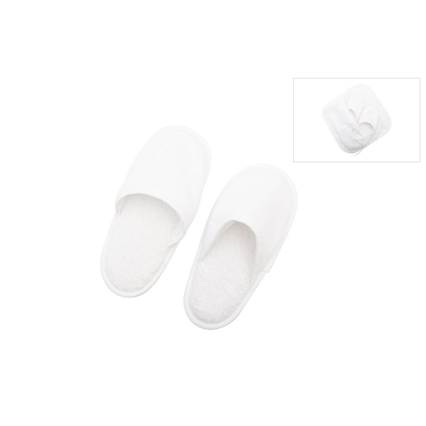 CHINELOS CRIANÇA TECIDO BRANCO 21X10.5CM ZO2