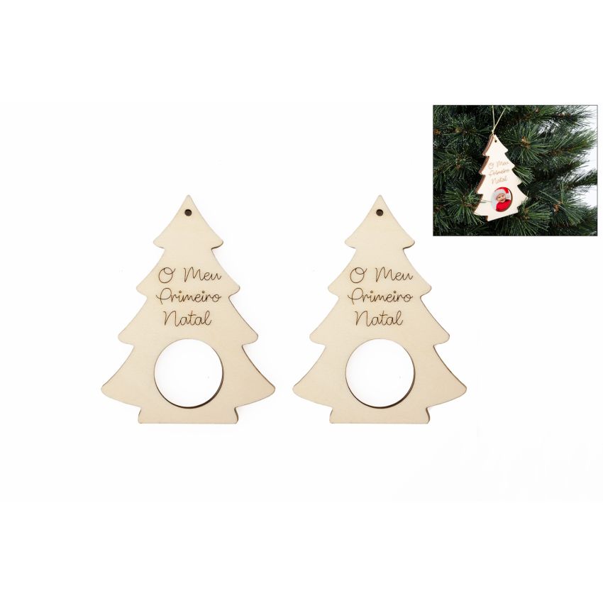 SET 12 P. FOTOS ARVORE NATAL 7.6X10X0.3CM CHOUPO