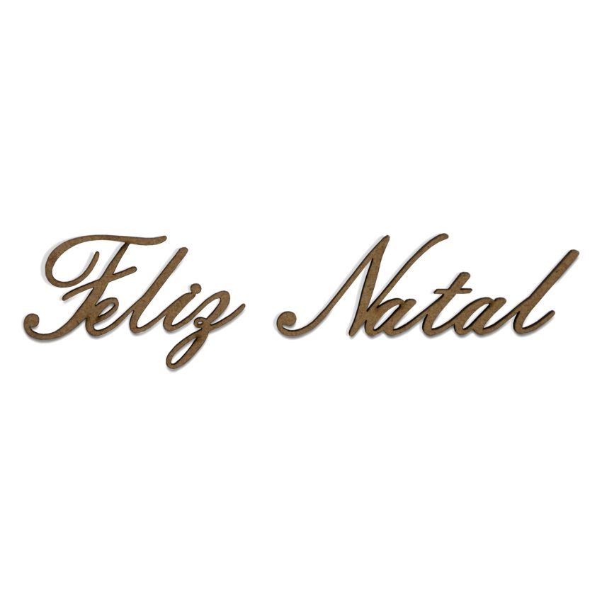 SET 6 PALAVRAS FELIZ NATAL 15.9X3X0.3CM MDF