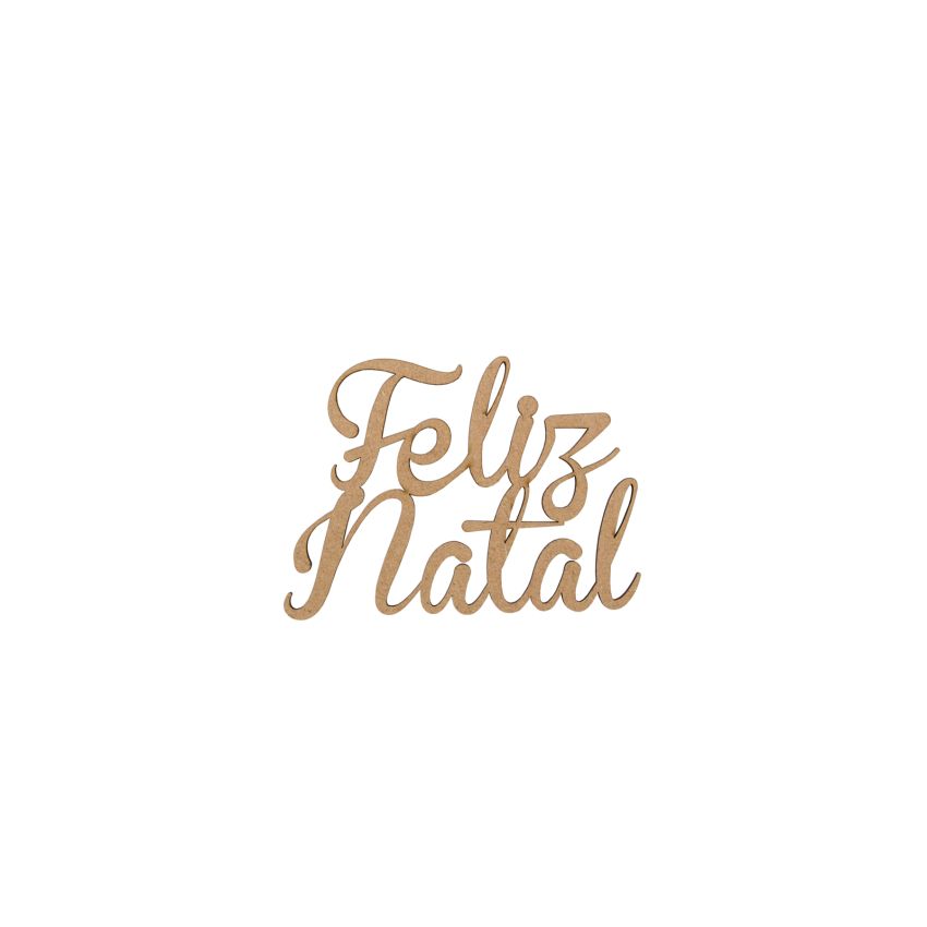 SET 6 FRASES FELIZ NATAL 12.7X9.2X0.3CM MDF