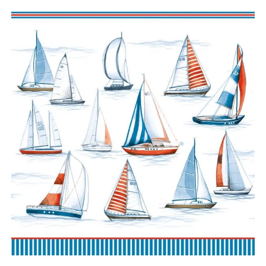Guardanapo Sailing 30x30cm
