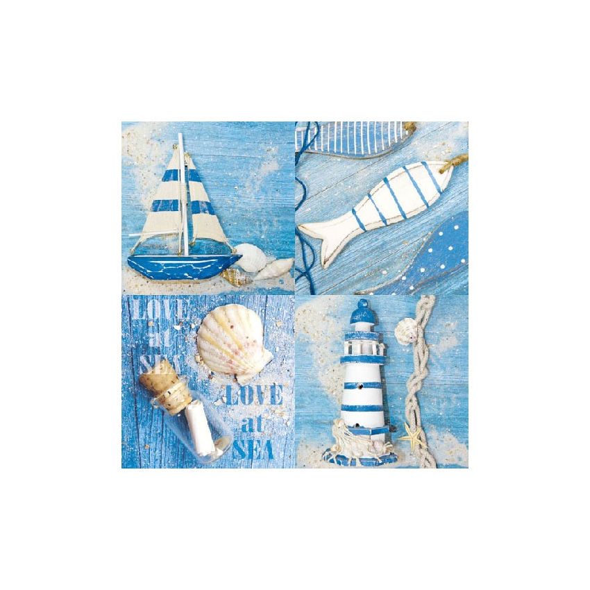 Guardanapo Love At Sea 30x30cm