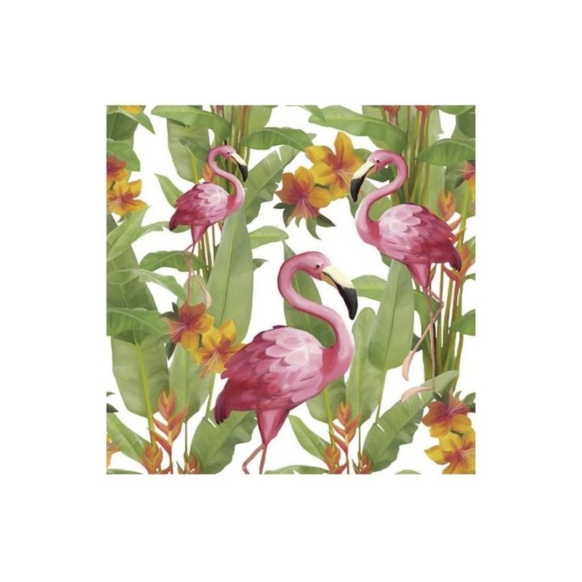 Guardanapo Flamingo´s White 30x30cm