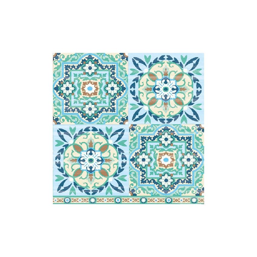 Guardanapo Tiles Green 30x30cm