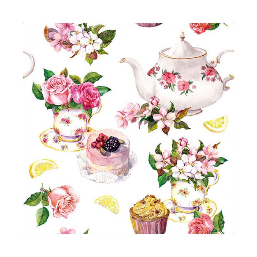 Guardanapo FLOWER IN TEACUP 30x30cm