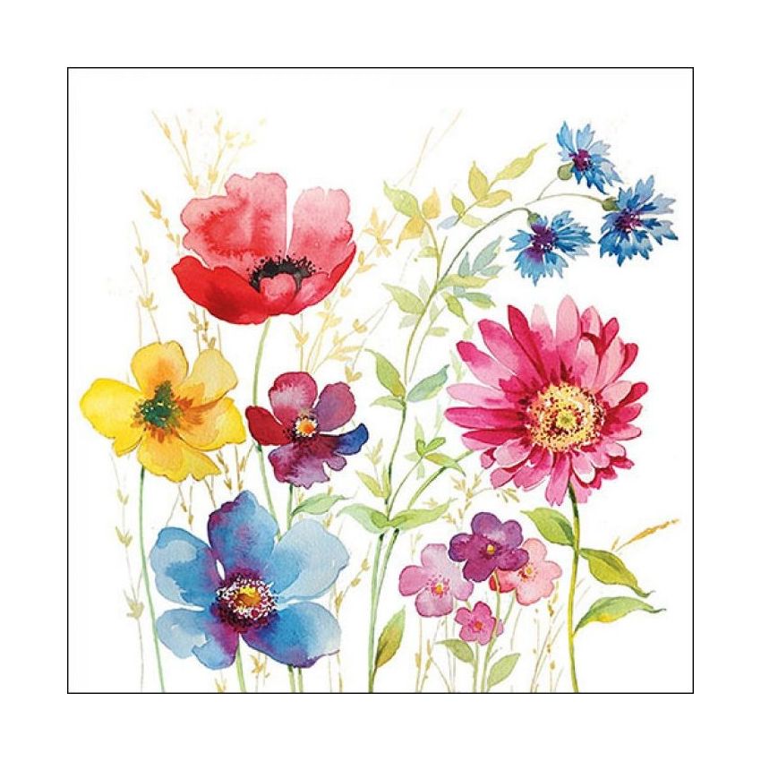 Guardanapo Aquarell Meadow 30x30cm