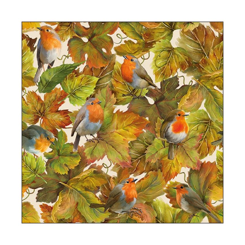 Guardanapo HIDDEN ROBINS 30x30cm