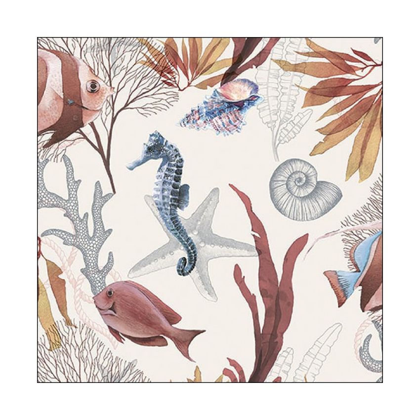 Guardanapo SEAHORSE 30x30cm