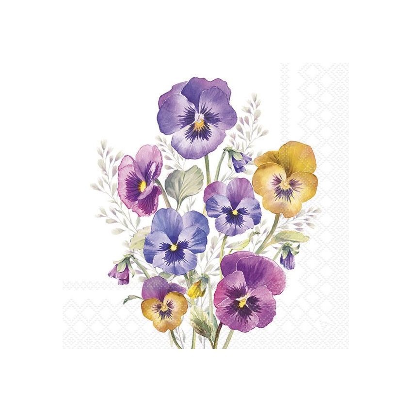 Guardanapo PANSIES 30x30cm