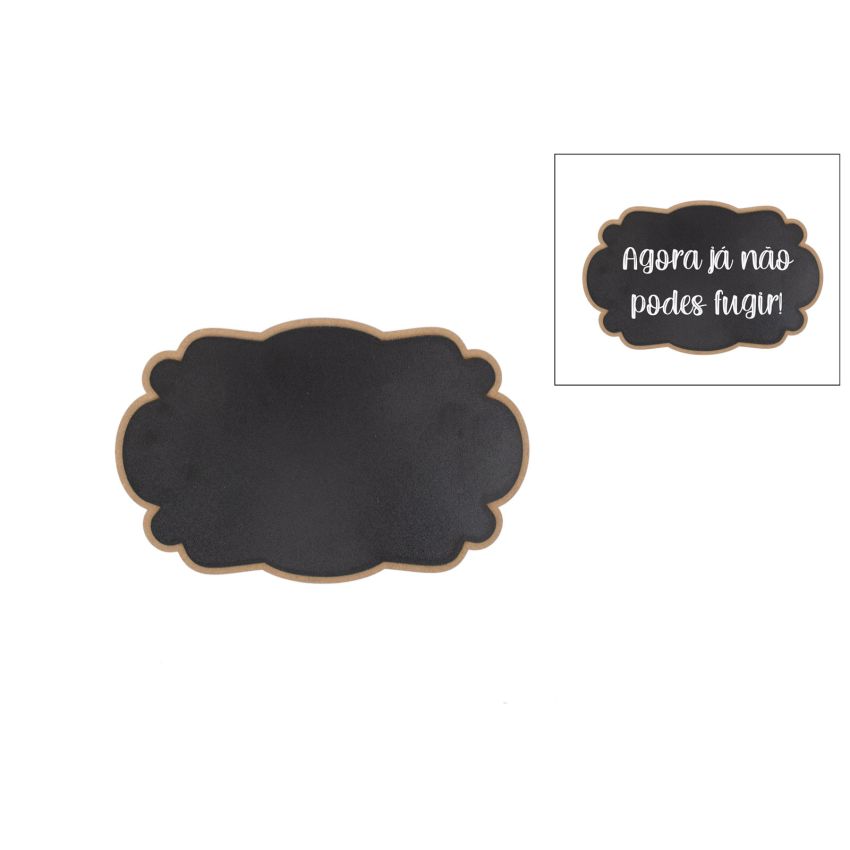 PLACA COM ARDOSIA 25X16X0.3CM