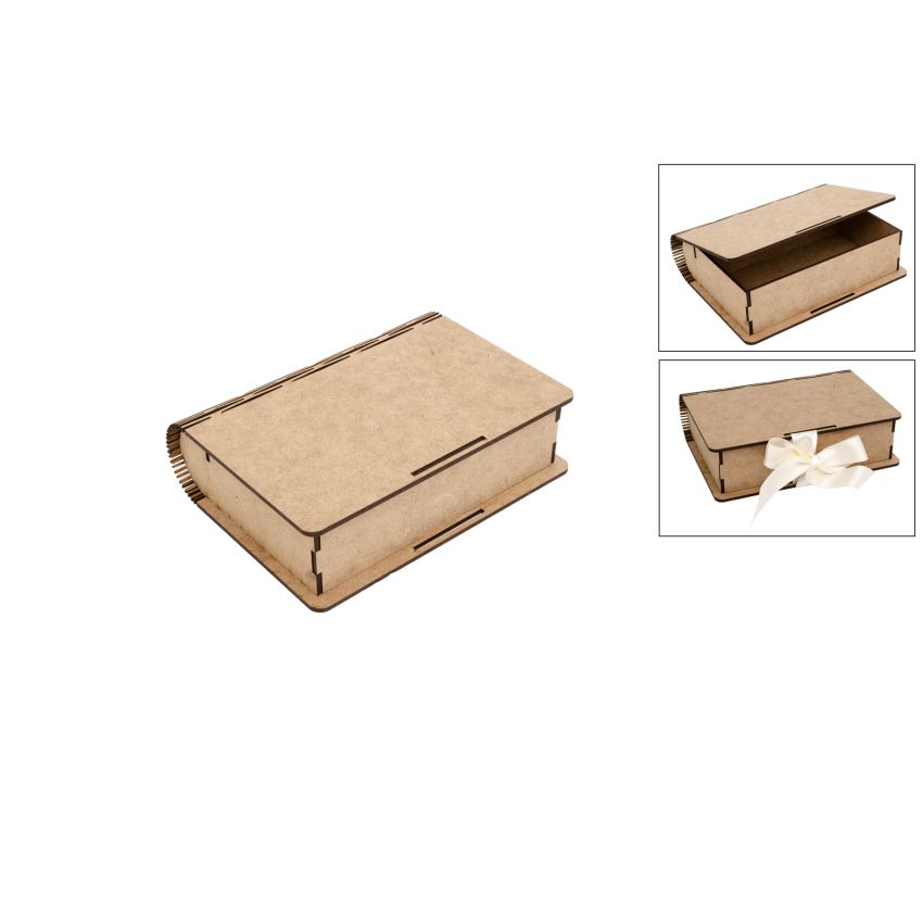 KIT CAIXA LIVRO 15X18.5X5X0.3CM