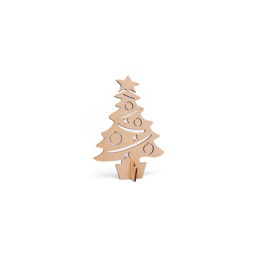 SET 4 PINHEIROS C/BASE 14.1x20x0.3CM MDF