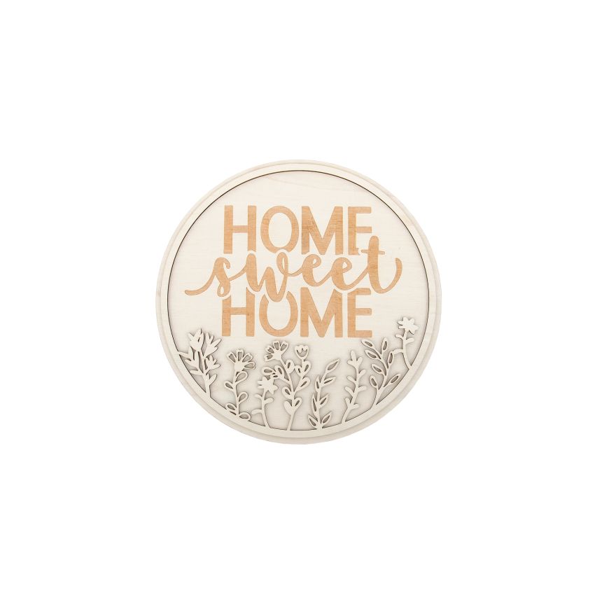 PLACA HOME SWEET HOME D.25X0.4CM