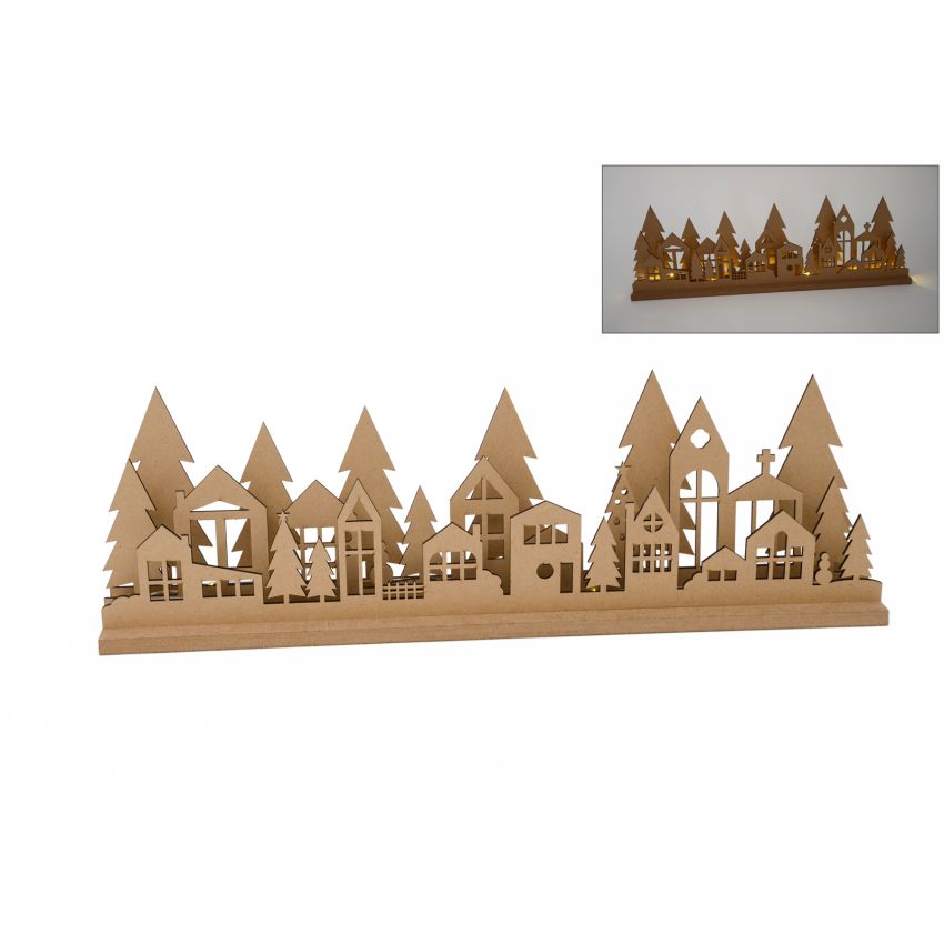 CENARIO NATAL C/LED 60X9X18.5X1.2CM MDF